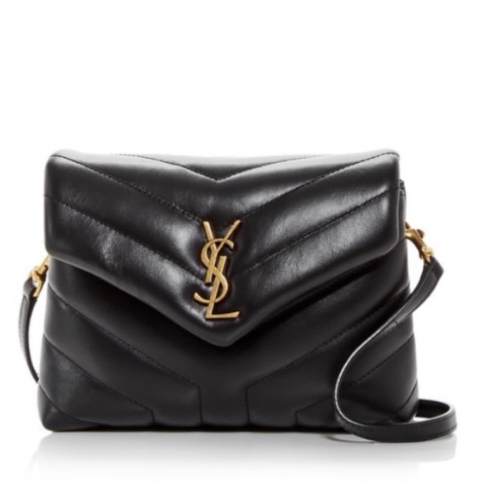 Saint Laurent crossbody bag in signature Y-quilted overstitching leather